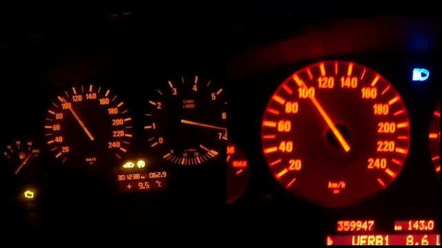 BMW E39 530i Vs 530d Acceleration 0-100