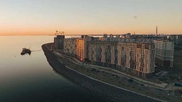 Гиперлапс съемка ЖК Морская набережная