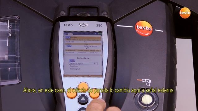 Analizador de gases testo 350 - 03 Configurar programa medición смотреть онлайн