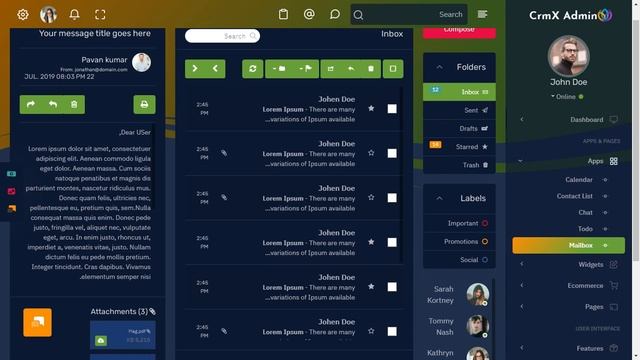 CRM Dashboard Bootstrap 5 Admin Template with RTL Dark Theme