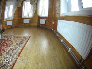 Отопление каркасного дома 110кв/м - сшитый полиэтилен открытым способом с котлом Viessmann.