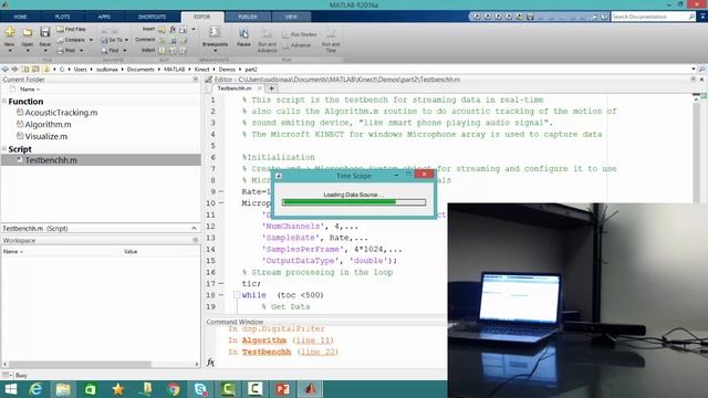 Потоковая обработка сигналов в MATLAB и Simulink на примере Microsoft KINECT смотреть онлайн
