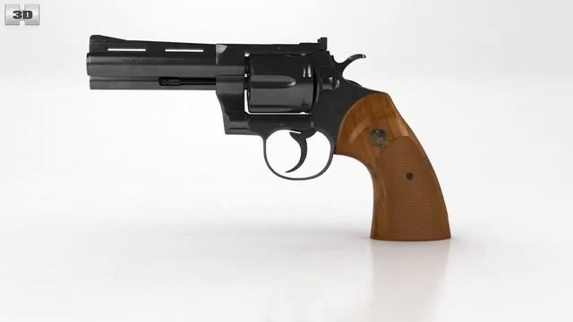 Colt Python by 3D model store Humster3D.com смотреть онлайн