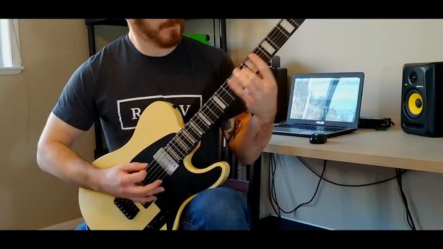 Within the Ruins -Tractor Pull (Guitar Cover) - Eric Morettin - Revv Generator 120 & LSL Guitars смотреть онлайн