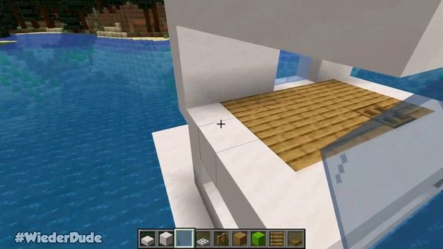 Minecraft: How to Build a Small Modern House on Water Tutorial (Easy) смотреть онлайн