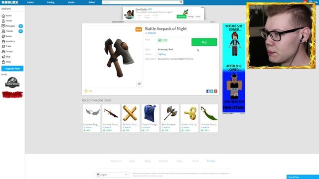 BUYING THE ENTIRE ROBLOX CATALOG!! смотреть онлайн