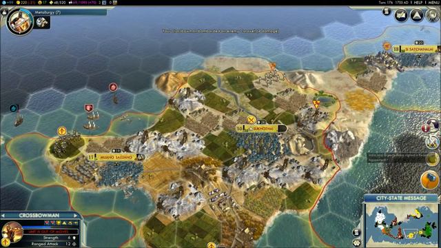 Civilization V - Episode 15, part 2 - Siam vs India смотреть онлайн