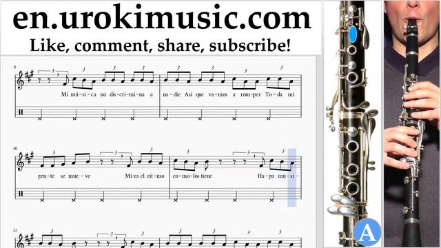 How to Play Clarinet J. Balvin, Willy William - Mi Gente Tabs Part#2 um-i352 смотреть онлайн