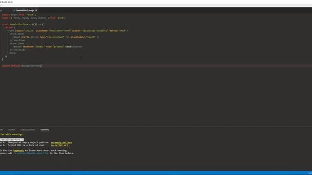 React.js MailChimp Newsletter: Creating our subscription form смотреть онлайн