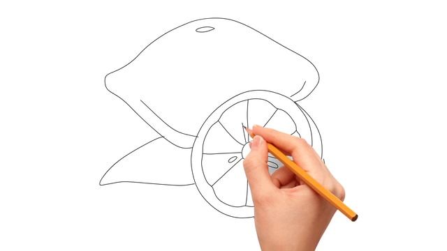 How to draw a lemon | Как нарисовать лимон | Як намалювати лимон смотреть онлайн