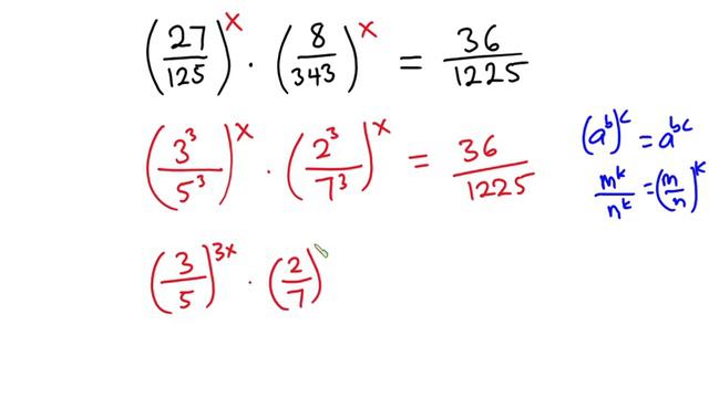 Can You Solve with Ease? (27/125)^x .(8/343)^x =36/1225) | Algebra Problem | Exponential Equation смотреть онлайн