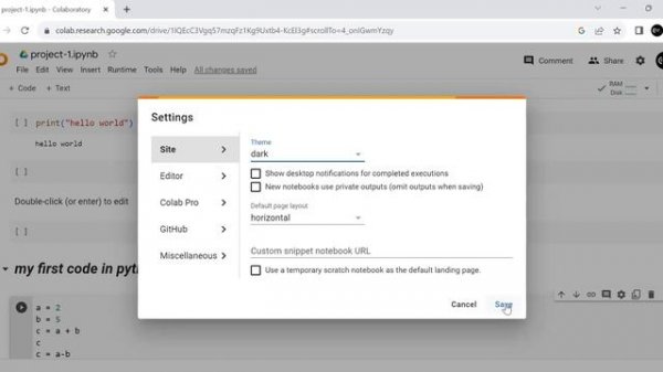 How to Change Theme on Google Colab | Personalize Your Python Coding Environment
