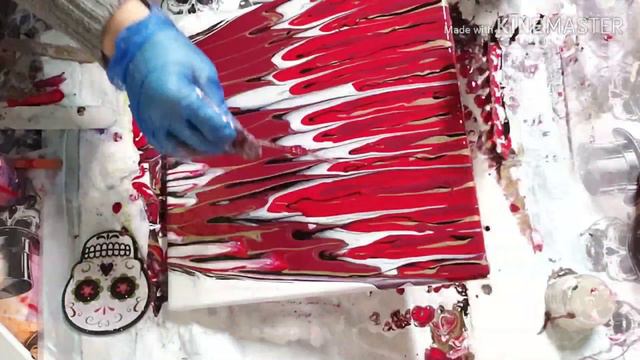 Dripping Paint #YT100 #acrylicpouring #fluidart (87-100)