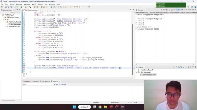 Tugas 2 Praktikum Algoritma dan Pemrograman - Membuat Program Java menggunakan If смотреть онлайн