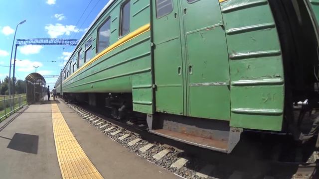 Электропоезд ЭМ2-017 платформа Повадино смотреть онлайн