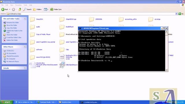 How to remove Hidden Attribute Of All Sub Folder And files. Remove Virus From Hard-disk or Pen Driv смотреть онлайн