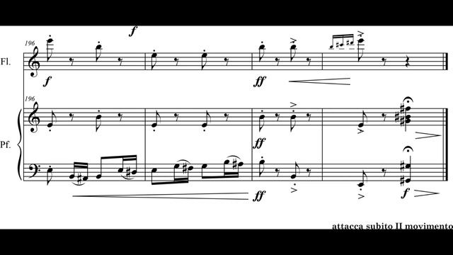 Domenico Famà - Fragments de Temps (Sonata) for Flute and Piano (2018) [Score-Video] смотреть онлайн