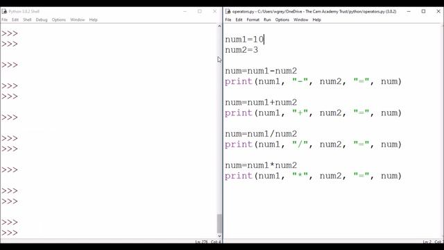 Operators in Python смотреть онлайн
