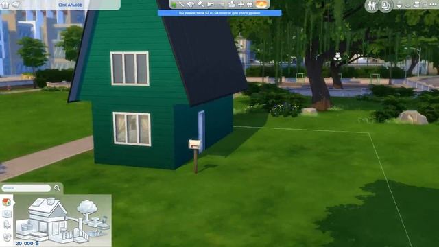 СТРОИМ НЕБОЛЬШОЙ ДОМ С КОМНАТОЙ ПОД КРЫШЕЙ - The Sims 4 (NO CC) смотреть онлайн
