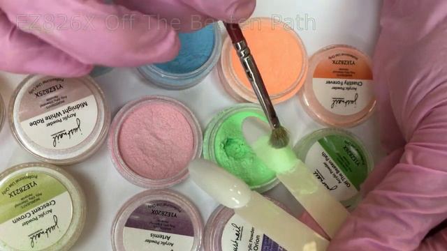 Дизайн ногтей: Омбре акриловой пудрой Justnail Moonlight Box смотреть онлайн