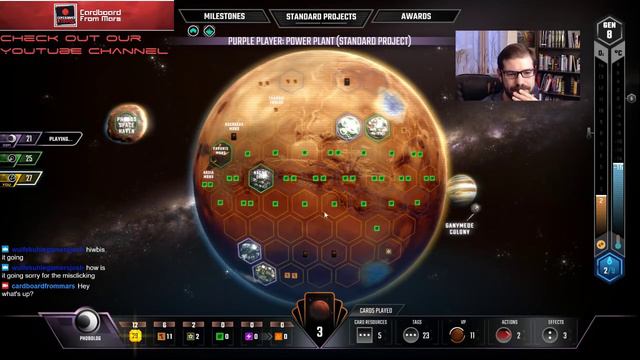 Terraforming Mars - Gameplay Vid #18 (Mining Guild) - Cardboard from Mars смотреть онлайн