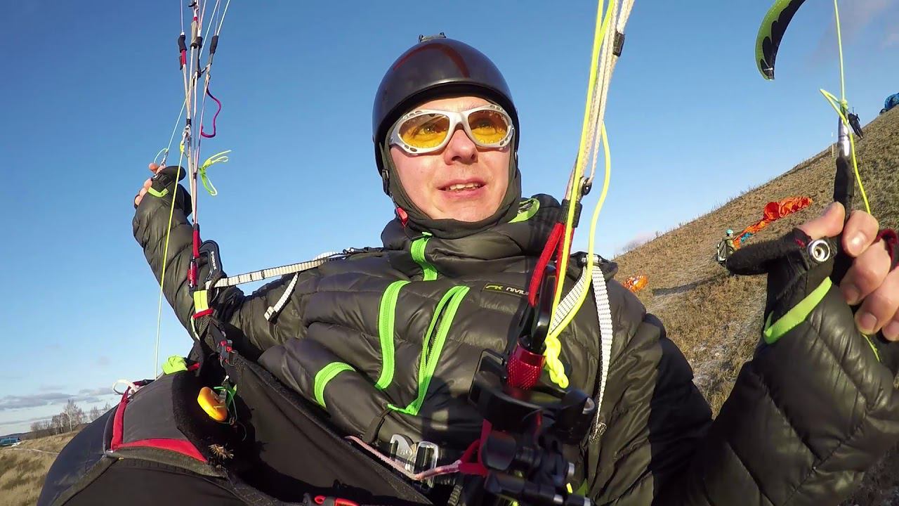 Полетал на параплане в первый день зимы смотреть онлайн
