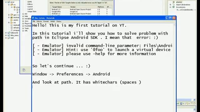 Eclipse - Android SDK Problem смотреть онлайн