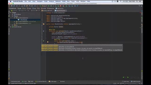 Android Datepicker - Parte 01 смотреть онлайн