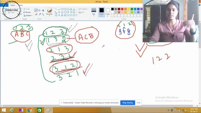 Q2: Permutations of a given string|| String ||Geeks Girl || GFG Must Do Coding Questions Solution смотреть онлайн