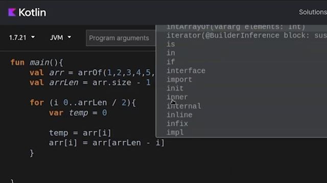 Reverse an array, very simple way(Kotlin) смотреть онлайн