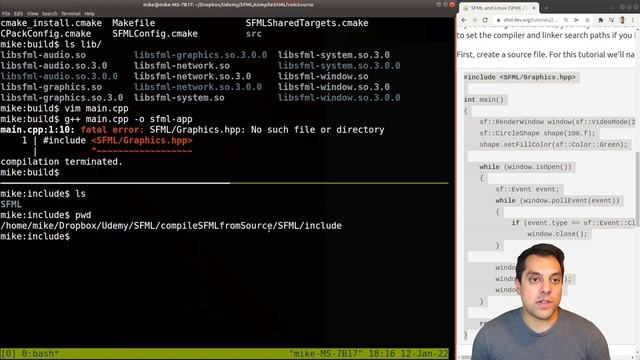 [Compile from Source] Compile SFML From Source on Linux (Fix dependencies, and learn how to link) смотреть онлайн