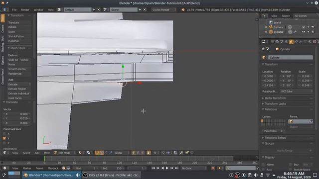 Making of 3D LCA Tejas Model in Blender 2.79 - Part 6 смотреть онлайн