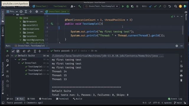 TestNG - invocationCount | threadPoolSize | timeOut смотреть онлайн
