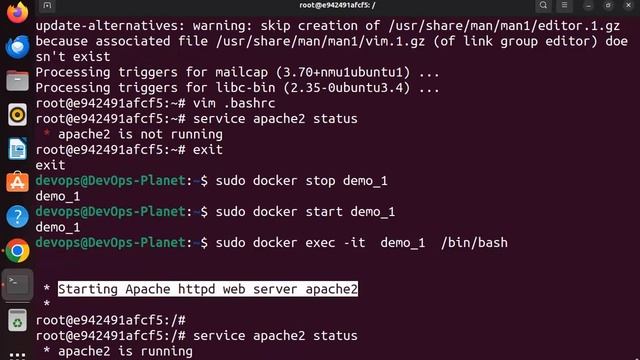 Docker Course Part-3 | Apache2 | Create Docker image from running Docker container смотреть онлайн