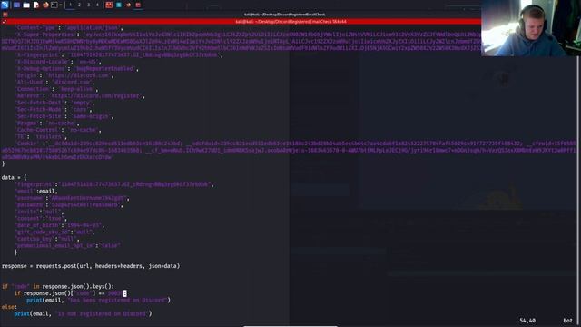 Discord OSINT - Checking for registered emails with Python смотреть онлайн