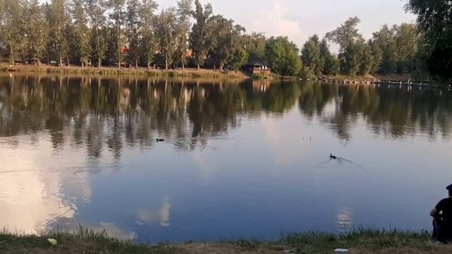 Вечерняя прогулка к пруду и усадьбе Белая Дача. Русские песни. смотреть онлайн