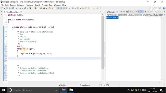13) for | while | do while | loop | Java | Tamil | iterative / looping statement Tamil смотреть онлайн