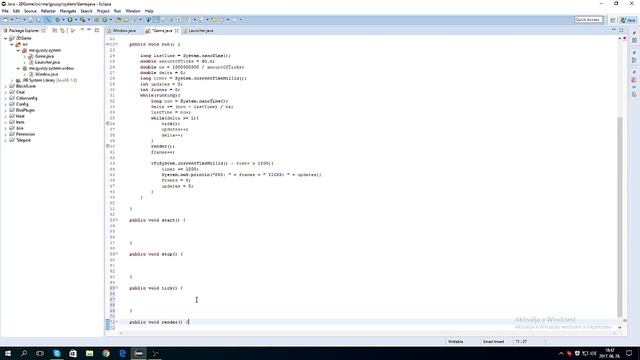 2D Java Játék Programozás - 2.Rész - Game Loop смотреть онлайн