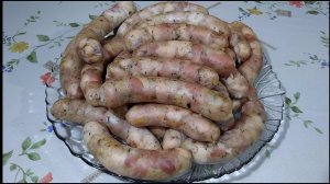 Колбаски куриные в духовке. Чистое мясо, очень вкусно!