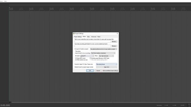 Reaper 6 уроки на русском - Сжимаем проект при записи без потерь качества. Настройки проекта смотреть онлайн