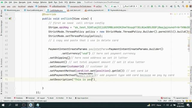 Payment on Stripe by Customer Card using android | stripe tutorial part-6 смотреть онлайн