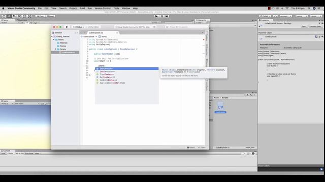 Instantiate Game Objects In Unity3D - Part 1