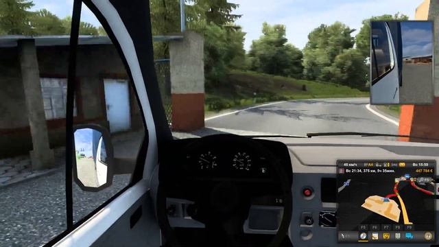 Перевозим грузы на автомобиле ГАЗ 3302 ГАЗель 1994 года|Euro Truck Simulator 2