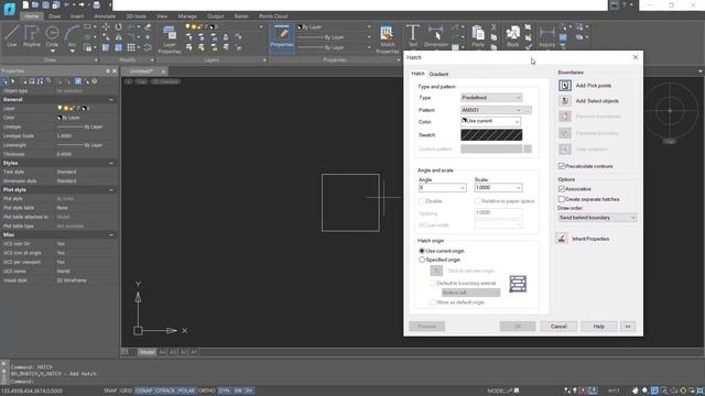NanoCAD How To Hatch Tutorial смотреть онлайн