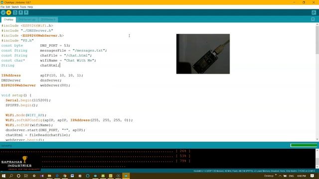 Chat App using esp8266 (NODE-MCU) #saprahas #iot #ChatApp #webApp смотреть онлайн