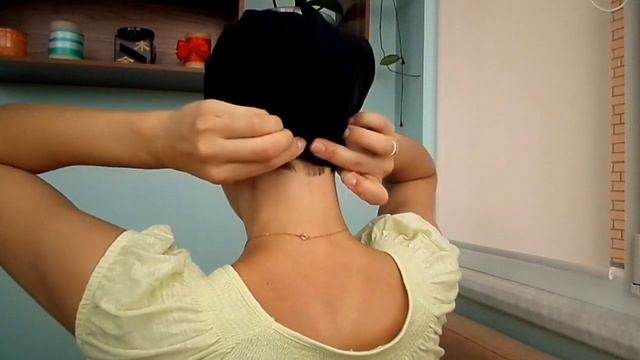 Повязываем платок. Как сделать объем на затылке под ПЛАТОК для коротких\тонких волос. Каркас-3 смотреть онлайн