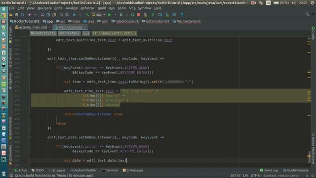 Android Kotlin Usage Tutorial #023 - EditText - Date смотреть онлайн