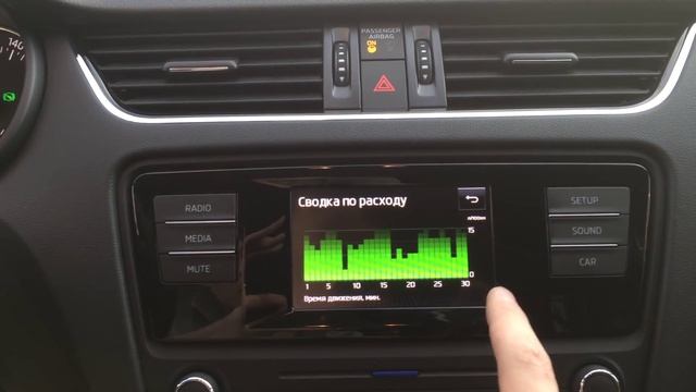 SKODA OCTAVIA A7: Green Score и TMPS