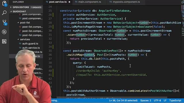 Angular with Firebase course - Quick Chat - 20 My Posts Page смотреть онлайн