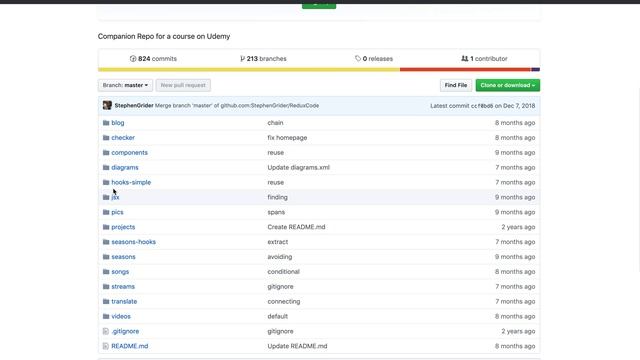 1.13 Link to Completed Github Repo | Modern React with Redux [2019 Update] смотреть онлайн
